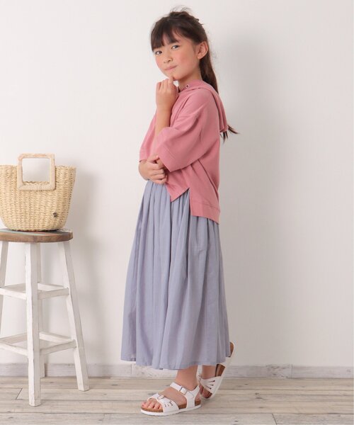 ikka(イッカ)の「India コットンギャザースカート(120~160cm)(スカート・キッズ・ブルー/ピンク・120/130/140/150/160)」の11枚目の写真
