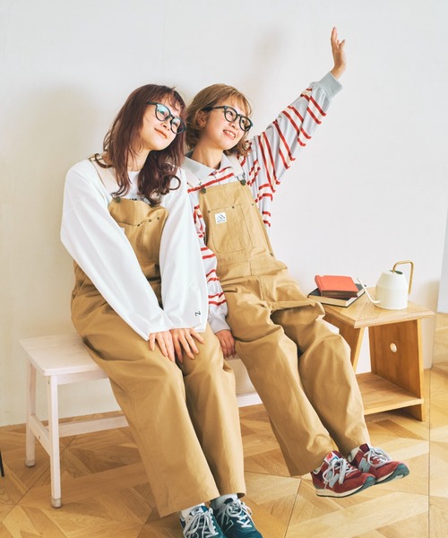 nemne store(ネンネストア)の「【低身長用サイズあり】ぽてとかっぷる かりん・ckarryコラボ/ワイドボーダーポロシャツ(ポロシャツ・レディース・ベージュ/グリーン/グレー・SMALL/MEDIUM)」の20枚目の写真