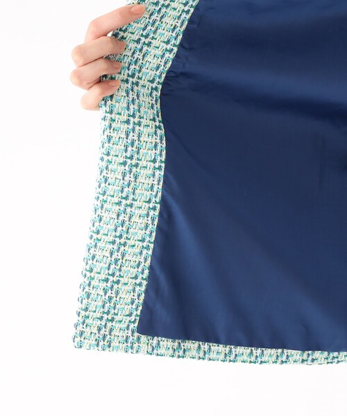 OPAQUE.CLIP(オペークドットクリップ)の「◆MIXツイードベスト(ベスト・レディース・アイボリー系3/ブルー系8・40/38)」の3枚目の写真