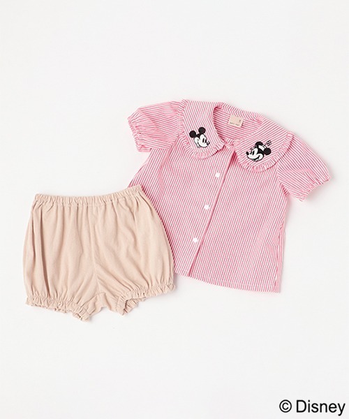 petit main（プティマイン）の「【リンク】【Disney】ブラウスセット(ベビー)（アンサンブル・キッズ・オフホワイト/レッド/ライトブルー・70cm/80ｃｍ）」の13枚目の写真