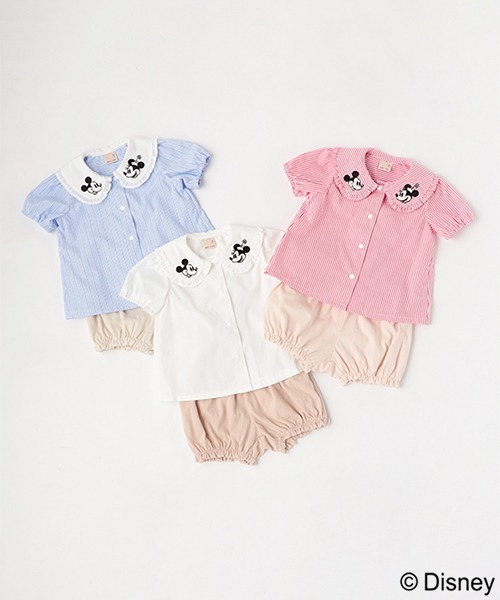 petit main（プティマイン）の「【リンク】【Disney】ブラウスセット(ベビー)（アンサンブル・キッズ・オフホワイト/レッド/ライトブルー・70cm/80ｃｍ）」の5枚目の写真