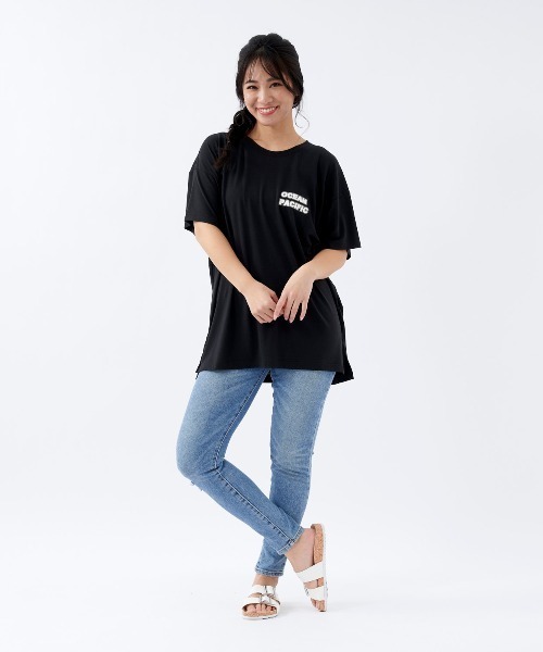 Ocean Pacific（オーシャンパシフィック）の「【OP:オーピー】レディース半袖UVTシャツ　水陸両用　バックプリント（Tシャツ/カットソー・レディース・ラベンダー/ピンク/ホワイト/レッド/ブラック・LARGE/MEDIUM/X-LARGE）」の16枚目の写真