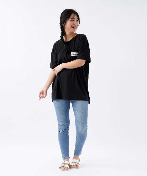 Ocean Pacific（オーシャンパシフィック）の「【OP:オーピー】レディース半袖UVTシャツ　水陸両用　バックプリント（Tシャツ/カットソー・レディース・ラベンダー/ピンク/ホワイト/レッド/ブラック・LARGE/MEDIUM/X-LARGE）」の17枚目の写真