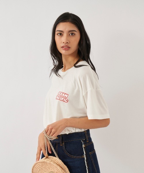 Ocean Pacific（オーシャンパシフィック）の「【OP:オーピー】レディース半袖UVTシャツ　水陸両用　バックプリント（Tシャツ/カットソー・レディース・ラベンダー/ピンク/ホワイト/レッド/ブラック・LARGE/MEDIUM/X-LARGE）」の9枚目の写真