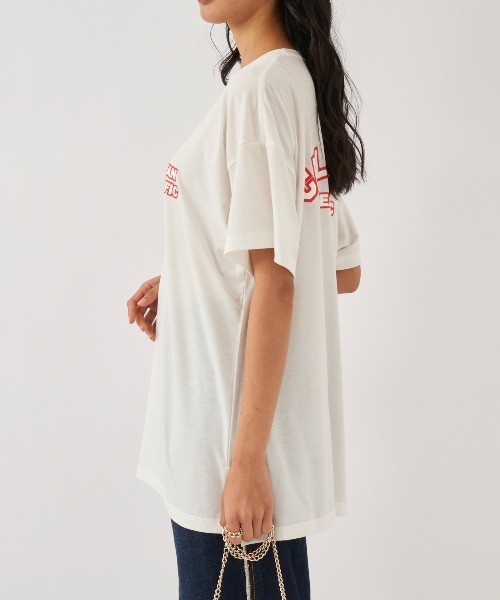 Ocean Pacific（オーシャンパシフィック）の「【OP:オーピー】レディース半袖UVTシャツ　水陸両用　バックプリント（Tシャツ/カットソー・レディース・ラベンダー/ピンク/ホワイト/レッド/ブラック・LARGE/MEDIUM/X-LARGE）」の11枚目の写真