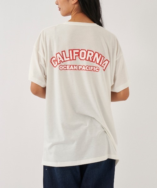 Ocean Pacific（オーシャンパシフィック）の「【OP:オーピー】レディース半袖UVTシャツ　水陸両用　バックプリント（Tシャツ/カットソー・レディース・ラベンダー/ピンク/ホワイト/レッド/ブラック・LARGE/MEDIUM/X-LARGE）」の12枚目の写真