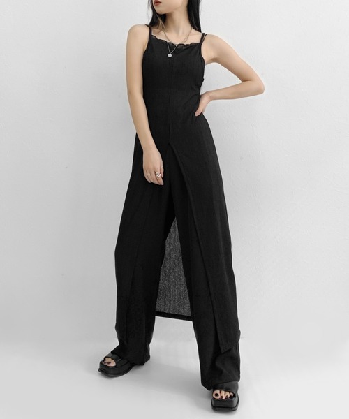 【早い者勝ち】 aimeine バックデザインカップ付きキャミ オフ ブラック BAYFLOW｜【bijorie】カップ付きバッククロスキャミ/NEW BASIC