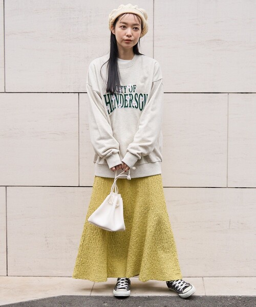 FREAK'S STORE（フリークスストア）の「透かし編みサマーコットンベレー帽（ハンチング/ベレー帽・レディース・オレンジ/ナチュラル/ブラック・ONE SIZE）」の6枚目の写真