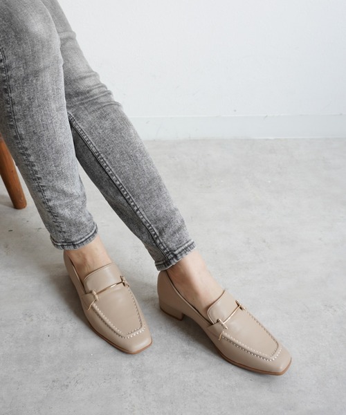 Fabby fabby（ファビィーファビィー）の「ビットローファー（ローファー・レディース・オフホワイト/ブラック/ベージュ/ブラウン・MEDIUM/SMALL/LARGE）」の14枚目の写真