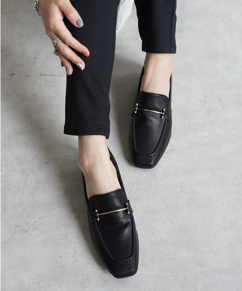 Fabby fabby（ファビィーファビィー）の「ビットローファー（ローファー・レディース・オフホワイト/ブラック/ベージュ/ブラウン・MEDIUM/SMALL/LARGE）」の21枚目の写真