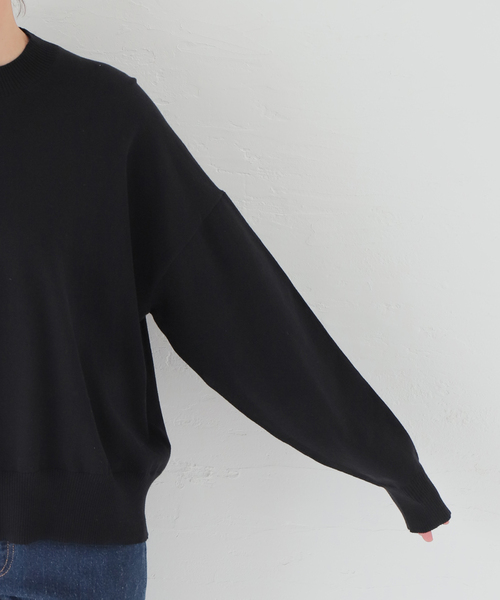 journal standard luxe アゼクルー プルオーバー グリーン セーラーカラーニットプルオーバー《WINTER KNIT COLLECTION》