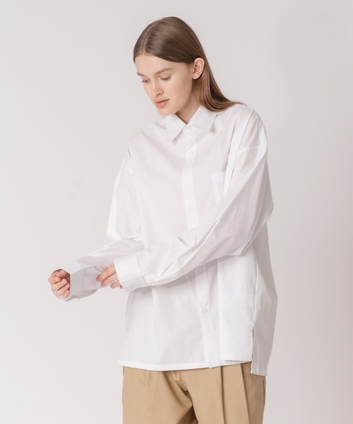 ONCILY(オンシェリー)の「BROADCLOTH LOOSE SHIRT / ルーズブロードシャツ(シャツ/ブラウス・メンズ・グリーン/オフホワイト/ライトブルー/ブルー・MEDIUM/LARGE)」の6枚目の写真
