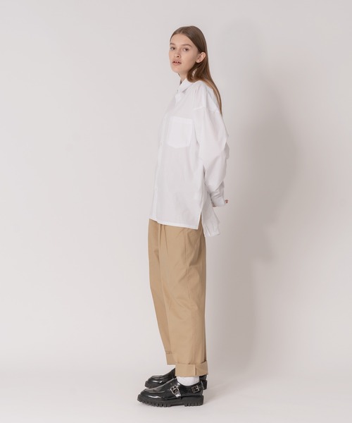 ONCILY(オンシェリー)の「BROADCLOTH LOOSE SHIRT / ルーズブロードシャツ(シャツ/ブラウス・メンズ・グリーン/オフホワイト/ライトブルー/ブルー・MEDIUM/LARGE)」の11枚目の写真