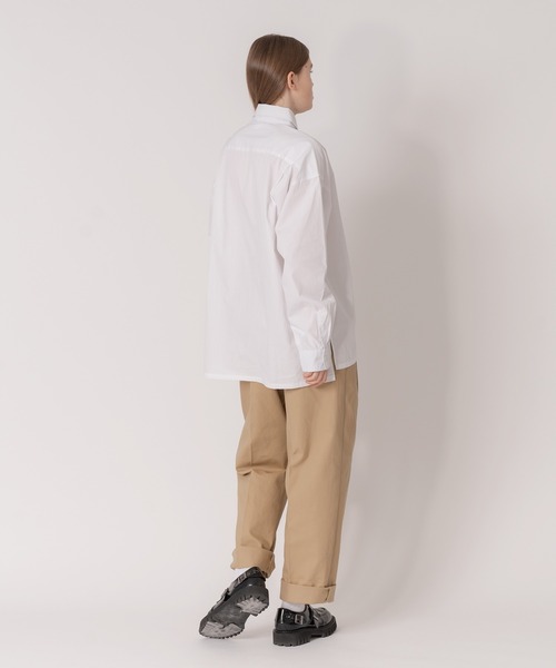 ONCILY(オンシェリー)の「BROADCLOTH LOOSE SHIRT / ルーズブロードシャツ(シャツ/ブラウス・メンズ・グリーン/オフホワイト/ライトブルー/ブルー・MEDIUM/LARGE)」の12枚目の写真