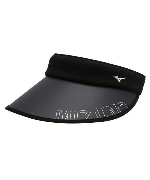 MIZUNO GOLF（ミズノゴルフ）の「ＭＩＺＵＮＯロゴ　ＵＶバイザー［ウィメンズ］（サンバイザー・レディース・ホワイト/レッド/ブラック・FREE）」の2枚目の写真