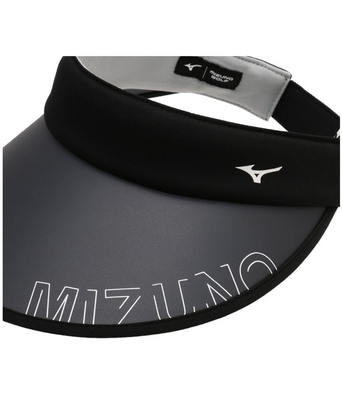 MIZUNO GOLF（ミズノゴルフ）の「ＭＩＺＵＮＯロゴ　ＵＶバイザー［ウィメンズ］（サンバイザー・レディース・ホワイト/レッド/ブラック・FREE）」の5枚目の写真