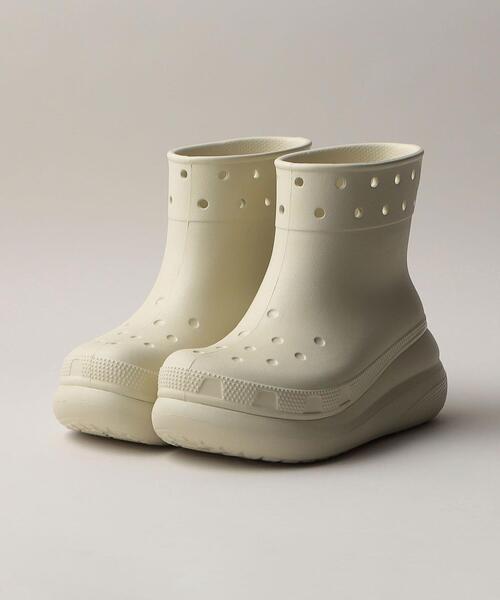 crocs（クロックス）の「【WEB限定】＜crocs＞ CLASSIC CRUSH BOOT（レインシューズ・レディース・オフホワイト/ブラック・22cm/23cm/24cm）」の3枚目の写真