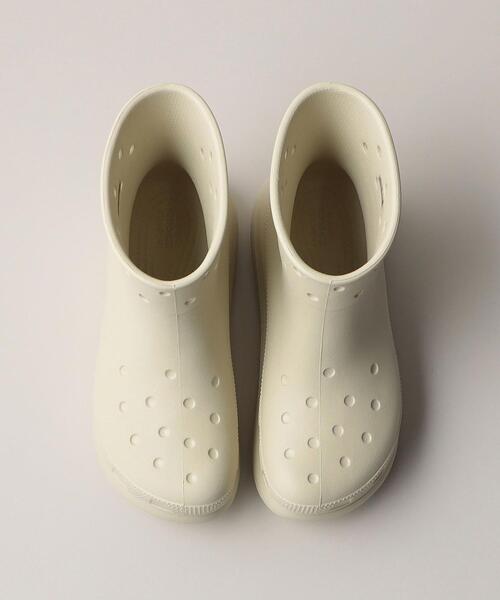 crocs（クロックス）の「【WEB限定】＜crocs＞ CLASSIC CRUSH BOOT（レインシューズ・レディース・オフホワイト/ブラック・22cm/23cm/24cm）」の4枚目の写真