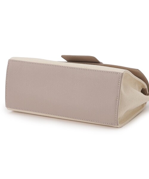 grove（グローブ）の「◆【収納力◎】フラップハンドルワイドテープショルダーバッグ【2WAY】（ショルダーバッグ・レディース・アイボリー/ブラック/グレー・00）」の12枚目の写真