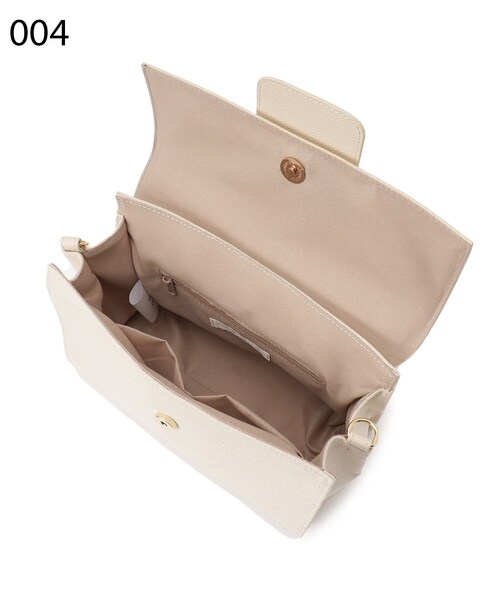 grove（グローブ）の「◆【収納力◎】フラップハンドルワイドテープショルダーバッグ【2WAY】（ショルダーバッグ・レディース・アイボリー/ブラック/グレー・00）」の13枚目の写真