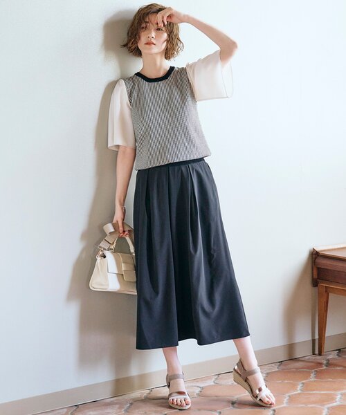 grove（グローブ）の「◆【収納力◎】フラップハンドルワイドテープショルダーバッグ【2WAY】（ショルダーバッグ・レディース・アイボリー/ブラック/グレー・00）」の17枚目の写真