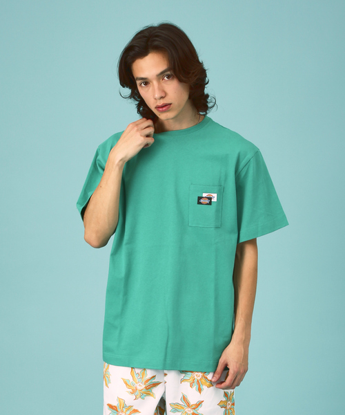 Dickies（ディッキーズ）の「【DICKIES/ディッキーズ】ポケットTシャツ / remind meバックプリントT-SHIRT / ユニセックス（Tシャツ/カットソー・メンズ・ブラック/グリーン/グレー/ホワイト・L/XL/M）」の4枚目の写真