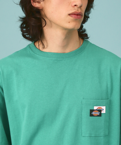 Dickies（ディッキーズ）の「【DICKIES/ディッキーズ】ポケットTシャツ / remind meバックプリントT-SHIRT / ユニセックス（Tシャツ/カットソー・メンズ・ブラック/グリーン/グレー/ホワイト・L/XL/M）」の7枚目の写真