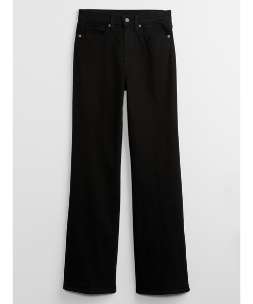 GAP(ギャップ)の「ウォッシュウェル ハイライズ '70sフレアデニムブラックジーンズ(デニムパンツ・レディース・ブラック・29/28/27/26/23/24/25/30)」の4枚目の写真