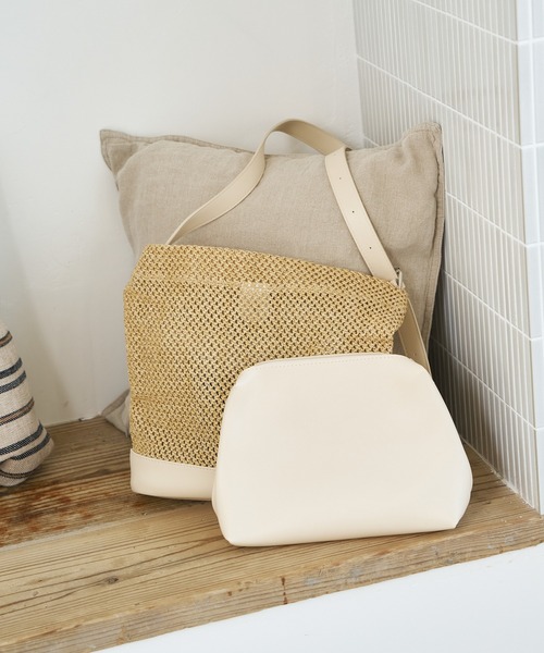 a:mure（アミュール）の「メッシュショルダーバッグ（ハンドバッグ・レディース・ブラック/ブラウン/ホワイト・FREE）」の10枚目の写真