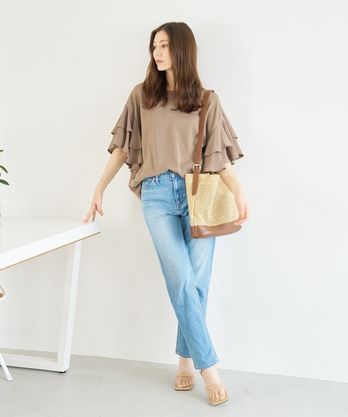 a:mure（アミュール）の「メッシュショルダーバッグ（ハンドバッグ・レディース・ブラック/ブラウン/ホワイト・FREE）」の12枚目の写真