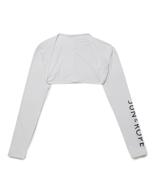 JUN&ROPE'（ジュンアンドロペ）の「【冷却】【吸水速乾】UVボレロ型長袖インナー（カーディガン/ボレロ・レディース・ホワイト/ブラック・FREE）」の2枚目の写真