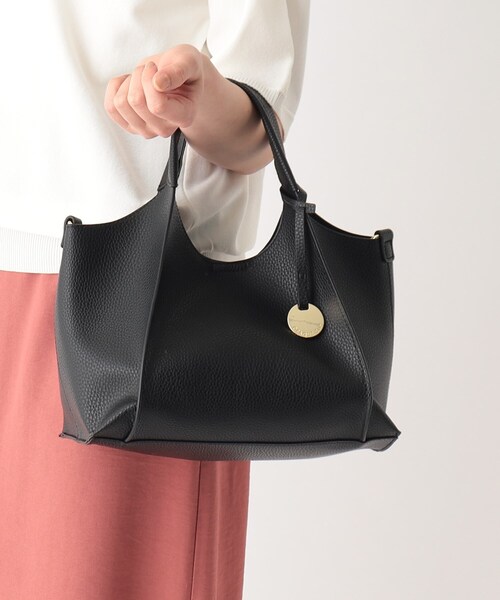 OPAQUE.CLIP(オペークドットクリップ)の「◆ミニトートバッグ【2WAY】(トートバッグ・レディース・ブラック/グレー/イエロー/オフホワイト・00)」の8枚目の写真