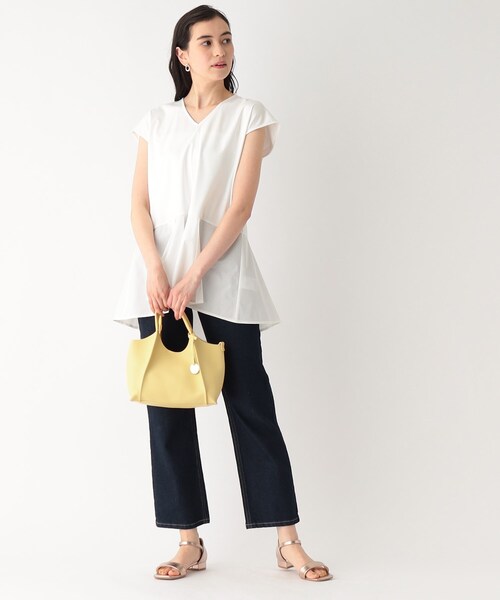 OPAQUE.CLIP(オペークドットクリップ)の「◆ミニトートバッグ【2WAY】(トートバッグ・レディース・ブラック/グレー/イエロー/オフホワイト・00)」の10枚目の写真