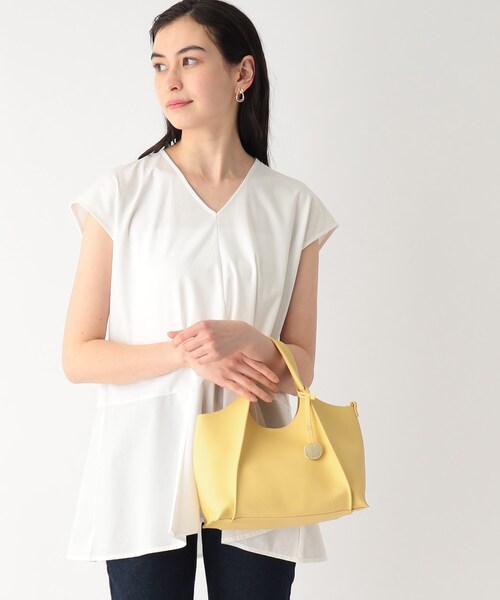 OPAQUE.CLIP(オペークドットクリップ)の「◆ミニトートバッグ【2WAY】(トートバッグ・レディース・ブラック/グレー/イエロー/オフホワイト・00)」の11枚目の写真