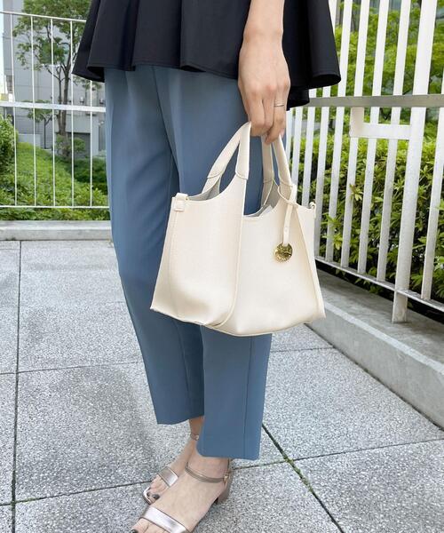 OPAQUE.CLIP(オペークドットクリップ)の「◆ミニトートバッグ【2WAY】(トートバッグ・レディース・ブラック/グレー/イエロー/オフホワイト・00)」の2枚目の写真