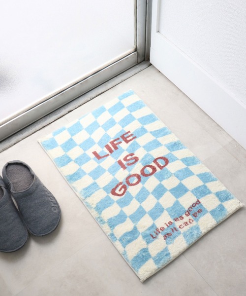 Opt!（オプト）の「〈Opt!/オプト〉Floor Mat Checker/フロアマット チェッカー（ラグ/マット・レディース・ブルー/グリーン/ブラック・ONE SIZE）」の3枚目の写真
