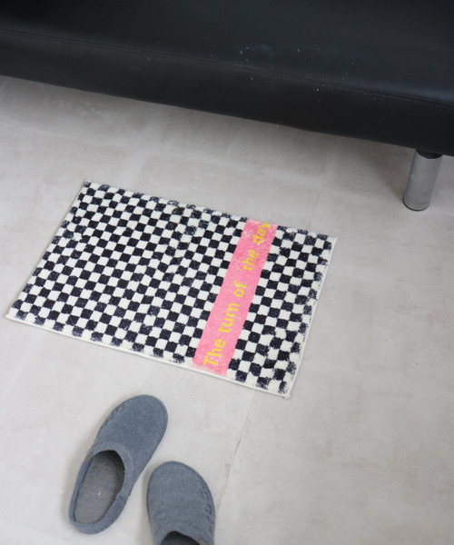 Opt!（オプト）の「〈Opt!/オプト〉Floor Mat Checker/フロアマット チェッカー（ラグ/マット・レディース・ブルー/グリーン/ブラック・ONE SIZE）」の5枚目の写真