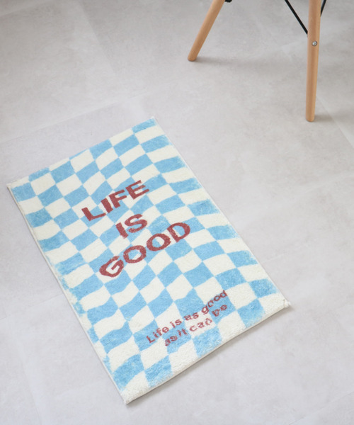 Opt!（オプト）の「〈Opt!/オプト〉Floor Mat Checker/フロアマット チェッカー（ラグ/マット・レディース・ブルー/グリーン/ブラック・ONE SIZE）」の7枚目の写真