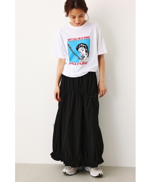 RODEO CROWNS WIDE BOWL（ロデオクラウンズワイドボウル）の「HOLIDAY LADY Tシャツ（Tシャツ/カットソー・レディース・ホワイト/ライトイエロー/ライトピンク・FREE）」の17枚目の写真