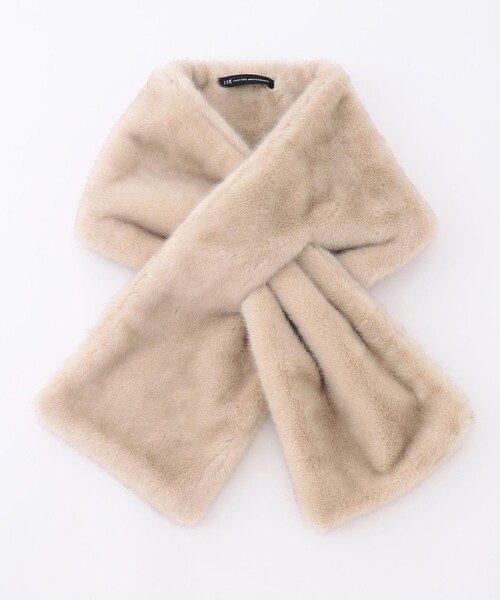 23区（ニジュウサンク）の「フェイクファー ティペット（マフラー・レディース・ブラウン系/ベージュ系/ライトグレー系/グレー系・F）」の13枚目の写真