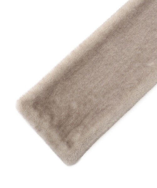 23区（ニジュウサンク）の「フェイクファー ティペット（マフラー・レディース・ブラウン系/ベージュ系/ライトグレー系/グレー系・F）」の6枚目の写真