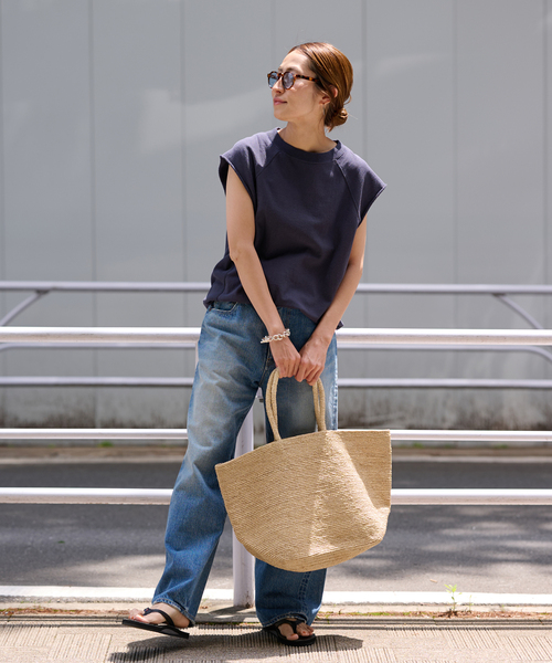 ぽ　フレームワーク カゴバッグ　黒　ブラック AFRICAN SQUARE/アフリカンスクエア】別注タザカゴBAG S