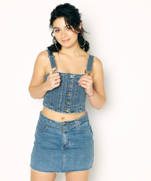 Guess（ゲス）の「GUESS Originals Denim Top（その他トップス・レディース・インディゴブルー・SMALL/MEDIUM/X-SMALL）」の7枚目の写真