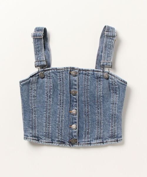 Guess（ゲス）の「GUESS Originals Denim Top（その他トップス・レディース・インディゴブルー・SMALL/MEDIUM/X-SMALL）」の10枚目の写真