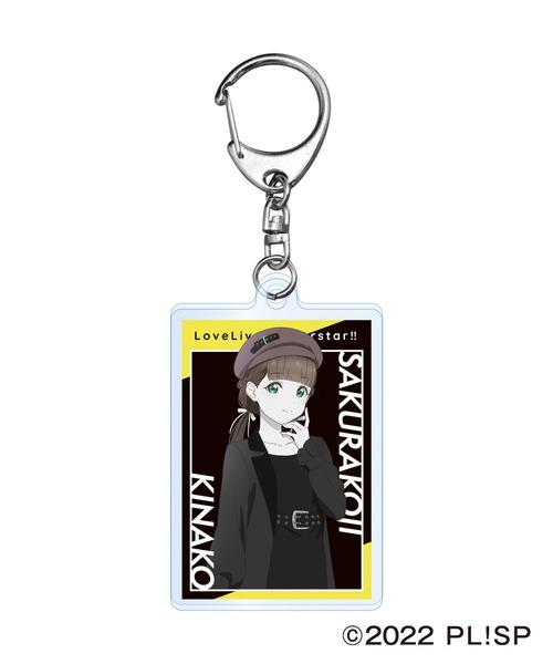 Tシャツ　桜小路きな子 Tシャツ＆アクリルキーホルダーセット ブラック XLサイズ 「ラブライブ!スーパースター!! BLACK COLLECTION by ZOZOTOWN」 Tシャツ 桜小路きな子 Tシャツ＆アクリルキーホルダーセット