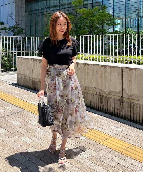 couture brooch(クチュールブローチ)の「◆【UV/アンチピリング/接触冷感】フリル袖はしごパール調ニットトップス(ニット/セーター・レディース・ブラック/ブラウン系/ピンク系・38/42)」の18枚目の写真