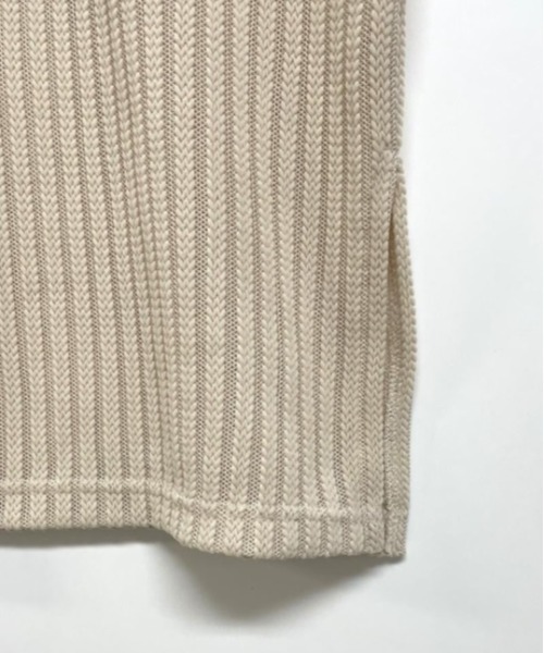 CHIGNON（シニヨン）の「CHIGNON スポンジストライププルオーバー（Tシャツ/カットソー・レディース・ブルー/ブラック/ベージュ・FREE）」の8枚目の写真