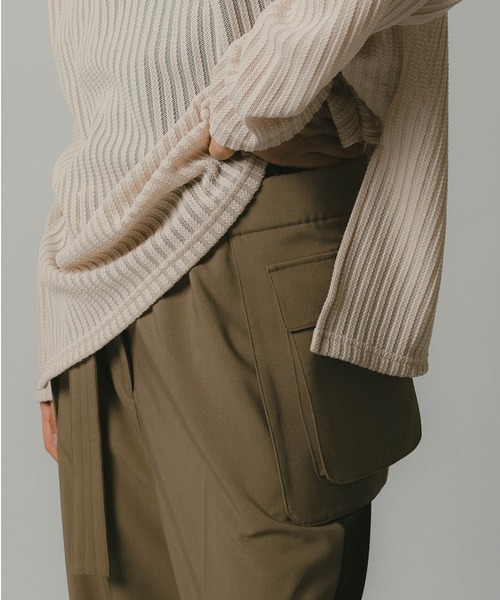 CHIGNON（シニヨン）の「CHIGNON スポンジストライププルオーバー（Tシャツ/カットソー・レディース・ブルー/ブラック/ベージュ・FREE）」の20枚目の写真