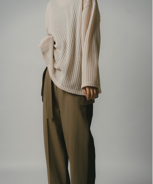 CHIGNON（シニヨン）の「CHIGNON スポンジストライププルオーバー（Tシャツ/カットソー・レディース・ブルー/ブラック/ベージュ・FREE）」の22枚目の写真