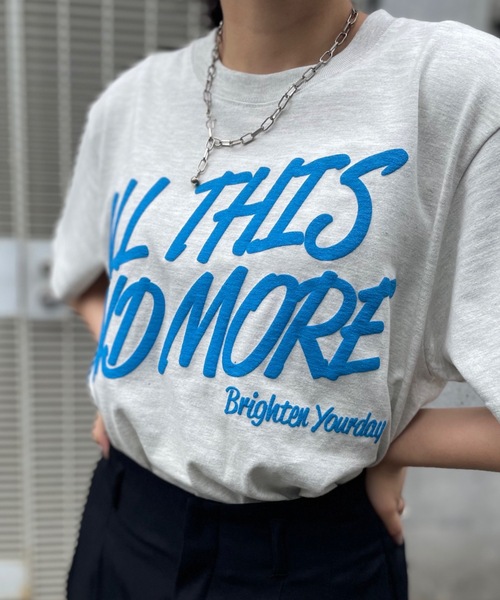 mi via loca(ミヴィアロカ)の「United Athle ALLTHIS 発泡プリントTシャツ 【PT NO. MVL013】(Tシャツ/カットソー・レディース・スミクロ/オートミール/オフホワイト・MEDIUM/LARGE/X-LARGE)」の16枚目の写真